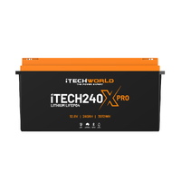 iTECH240X PRO Deep Cycle Lithium Battery with Bluetooth LiFePO4 240Ah