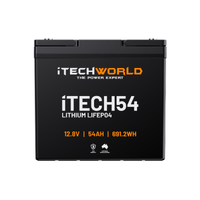 iTECH54 Deep Cycle Lithium Battery LiFePO4 54Ah