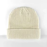 Cream Beanie Embroidered