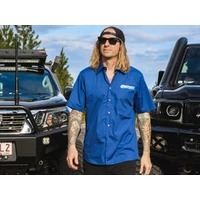 Superior Mens Short Sleeve Casual Shirt Blue (Each) Large