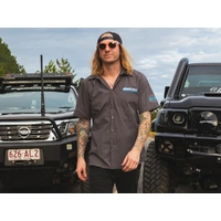 Superior Mens Short Sleeve Casual Shirt Dark Grey (Each) Large