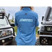 Superior Mens Short Sleeve Fishing Shirt Blue (Each) Large