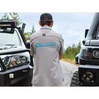 Superior Mens Short Sleeve Fishing Shirt Stone (Each) Large