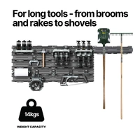 Modular Garage Wall Storage S Hook for Long-Handled Tools