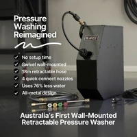 R18 Wall-Mounted Pressure Washer 1950 PSI with 18m Hose - Standard Gun