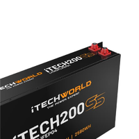 iTECH200SS Super Slim Deep Cycle Lithium Battery with Bluetooth LiFePO4 200Ah