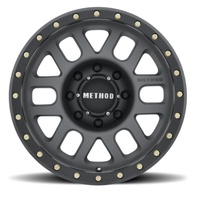 MR309 Grid 17x8.5 5x127 0 Titanium - Matte Black Lip