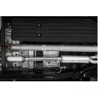 3" Cat-Back 2.5 Inch Dual Split Rear Exhaust System (F-150 21-24) - BC Aluminized Steel - T304 Stainless Steel Tip