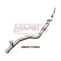 4in Turbo Back for Superior Eng Coil Conv 300 Ext With Cat (Landcruiser VDJ79 Single & Dual Cab Ute)