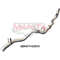4in Turbo Back without Cat & without Muffler (Landcruiser VDJ76 4.5L V8 (DPF) Wagon)