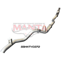 4in Turbo Back without Cat & with Muffler (Landcruiser VDJ76 4.5L V8 Wagon (Without DPF))
