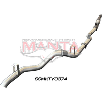4in Turbo Back without Cat & without Muffler (Landcruiser VDJ76 4.5L V8 Wagon (Without DPF))