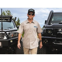 Superior Mens Short Sleeve Casual Shirt Sand (Each) Large