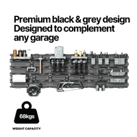 Modular Garage Wall Storage Rails 837mm 2 Pack
