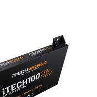 iTECH100SS Super Slim Deep Cycle Lithium Battery with Bluetooth LiFePO4 100Ah
