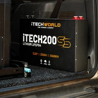 iTECH200SS Super Slim Deep Cycle Lithium Battery with Bluetooth LiFePO4 200Ah