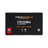 iTECH54 Deep Cycle Lithium Battery LiFePO4 54Ah