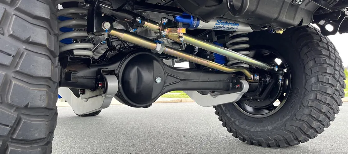 Superior Outback Tourer Australia Wide Legal Leaf Sprung 2 Inch Lift, Suit 33-34 Inch Tyres, Track Corrected Chromoly Diamond Diff, 4.2T GVM Suitable For Toyota LandCruiser 79 Series Gen 2 Dual Cab (VSC Models) - SUP-79VLTC-FED2RAKIT20