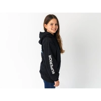 Superior Youth Hoodie Black with Sleeve Logo (Each) 10