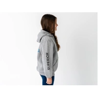 Superior Youth Hoodie Grey Marle with Sleeve Logo (Each) 10