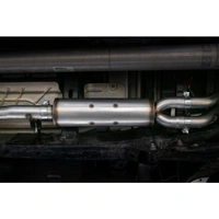 2.5" Cat Back, Dual Split Rear (Ram Hemi 1500 19-24) - BC Aluminized Steel - T304 Stainless Steel Tip