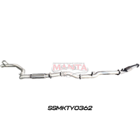 4in Turbo Back for Superior Eng Coil Conv 300 Ext Without Cat (Landcruiser VDJ79 Single & Dual Cab Ute)
