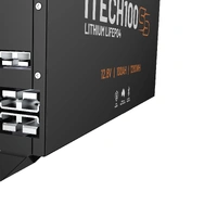 iTECH100SS Super Slim Deep Cycle Lithium Battery with Bluetooth LiFePO4 100Ah