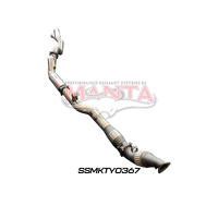 4in Turbo Back with Cat & Muffler (Landcruiser VDJ76 4.5L V8 (DPF) Wagon)
