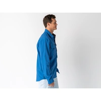 Superior Mens Syzmik Fishing Shirt Blue (Each) Large