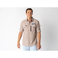 Superior Mens Syzmik Fishing Shirt Sand (Each) Large