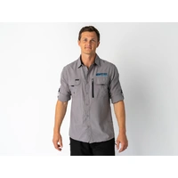 Superior Mens Syzmik Fishing Shirt Stone (Each) Large