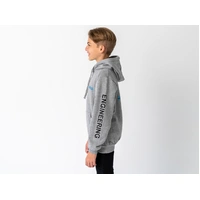 Superior Youth Hoodie Grey Marle with Sleeve Logo (Each) 10