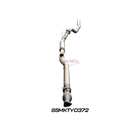 4in Turbo Back without Cat & with Muffler (Landcruiser VDJ76 4.5L V8 Wagon (Without DPF))