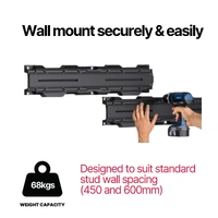 Modular Garage Wall Storage Rails 837mm 2 Pack