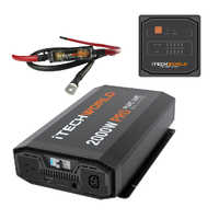 2000W PRO Pure Sine Wave Inverter with ATS and RCD - Remote & Fused Inverter Cable