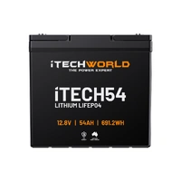 iTECH54 Deep Cycle Lithium Battery LiFePO4 54Ah