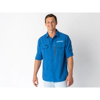 Superior Mens Syzmik Fishing Shirt Blue (Each) Large