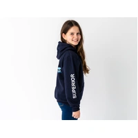Superior Youth Hoodie Navy with Sleeve Logo (Each) 10