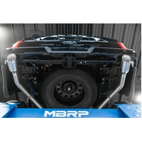 3" Cat-Back 2.5 Inch Dual Split Rear Exhaust System (F-150 21-24) - BC Aluminized Steel - T304 Stainless Steel Tip