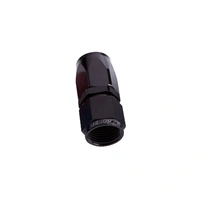 -6AN Taper Series Straight Hose End - Black - 25 Pack