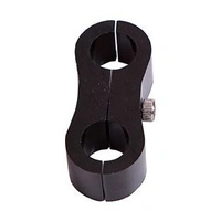 Billet Dual Hose Seperator 5/8" ID - Black