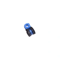 1/4" Cushioned P-Clamps - Blue - 10 Pack