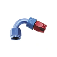 200 Series PTFE 120 Deg Alloy Hose End -8AN - Blue