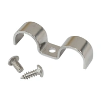 1/4" Dual Hard Line Clamp - Stainless Steel - Single
