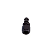 400/510 Series Push Lok Straight Hose End -6AN - Black