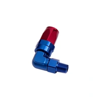 90 Deg Taper Swivel Hose End 3/4" NPT Male to -12AN - Blue