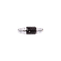 Quick Release Aluminium Fitting -8AN Viton Seal - Black