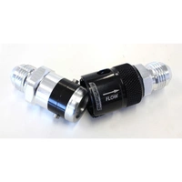 Quick Release Aluminium Fitting -8AN Buna N Seal - Black
