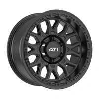 AT-01 17X8.5 Hybrid Beadlock Wheel - 5X150 -25 Black Hardware Kit (No ring) - Black