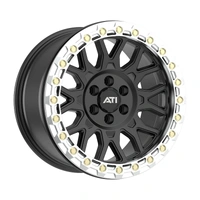 AT-01 17X8.5 Hybrid Beadlock Wheel - 6X114.3 Machined True Beadlock Ring V3 - Black